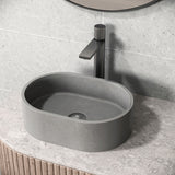 VIGO Giralda Gothic ConcretoStone 16x11-in Deep Grey Bathroom Sink/Basin with Rectangular Vessel image 7