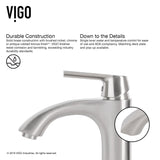 VIGO Glass Grey Onyx Bathroom Sink/Basin Set with Linus Faucet and Rectangular Vessel image 3