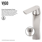 VIGO Glass Grey Onyx Bathroom Sink/Basin Set with Linus Faucet and Rectangular Vessel image 5