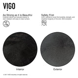 VIGO Glass Grey Onyx Bathroom Sink/Basin Set with Linus Faucet and Rectangular Vessel image 6