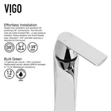VIGO Glass Grey Onyx Bathroom Sink/Basin Set with Linus Faucet and Round Vessel image 7