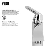 VIGO Glass Grey Onyx Bathroom Sink/Basin Set with Linus Faucet and Round Vessel image 8