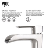 VIGO Glass Grey Onyx Bathroom Sink/Basin Set with Niko Faucet and Round Vessel image 3