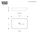 VIGO Glass Rectangular Vessel Bathroom Sink/Basin, Turquoise image 6