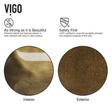 VIGO Glass Rectangular Vessel Bathroom Sink/Basin with Rounded Edges & Deep Bowl, Copper image 5