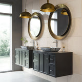 VIGO Glass Rectangular Vessel Bathroom Sink/Basin with Rounded Edges & Deep Bowl, Titanium image 7