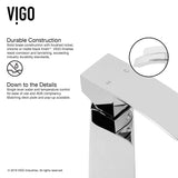 VIGO Glass Sheer Black Bathroom Sink/Basin Set with Duris Faucet and Round Vessel image 5