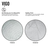 VIGO Glass Simply Silver Bathroom Sink/Basin Set with Duris Faucet and Round Vessel image 6