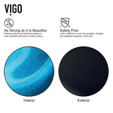 VIGO Glass Turquoise Water Bathroom Sink/Basin Set with Duris Faucet and Rectangular Vessel image 7