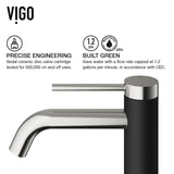 VIGO Glass Turquoise Water Bathroom Sink/Basin Set with Lexington Faucet and Rectangular Vessel image 5