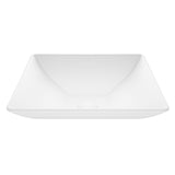 VIGO Hibiscus Matte Stone Round Vessel Bathroom Sink/Basin, Above-Counter Installation, White