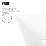 VIGO Hibiscus Matte Stone Round Vessel Bathroom Sink/Basin, Above-Counter Installation, White image 4