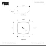 VIGO Hyacinth Matte Stone Round Vessel Bathroom Sink/Basin, Handpolished Construction, White image 7