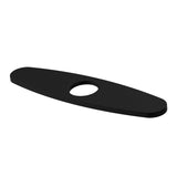 VIGO Kitchen Sink Faucet Hole Cover Deck Plate For 1 or 3 Hole, Matte Black, 10-in image 4