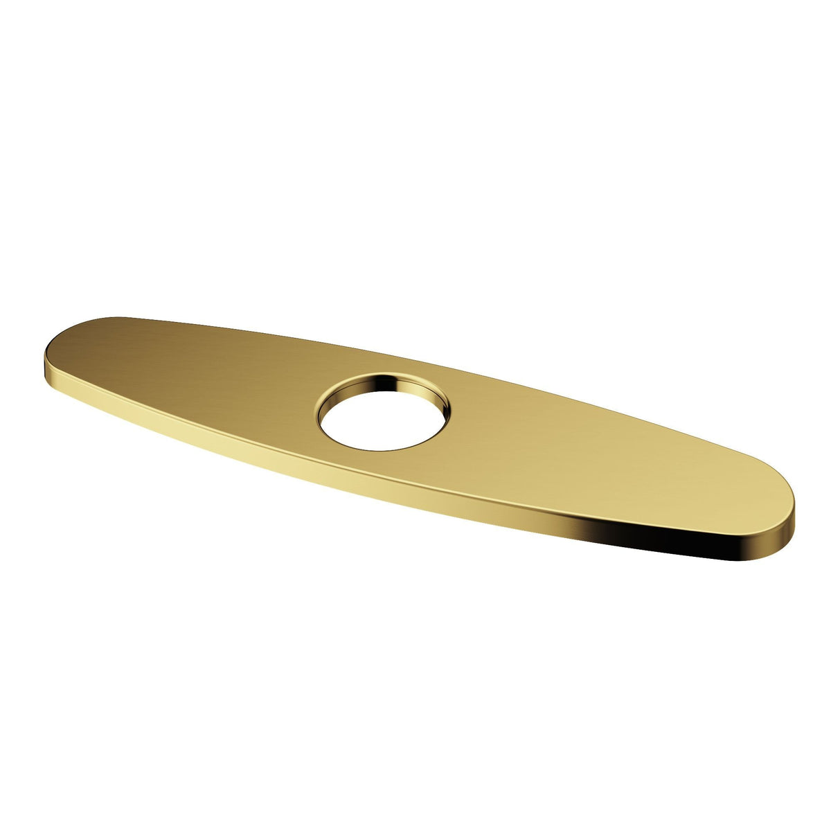 VIGO Kitchen Sink Faucet Hole Cover Deck Plate For 1 or 3 Hole, Matte Brushed Gold, 10-in