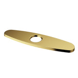 VIGO Kitchen Sink Faucet Hole Cover Deck Plate For 1 or 3 Hole, Matte Brushed Gold, 10-in