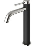 VIGO Lexington Single Handle Vessel Sink Bathroom Faucet with cFiber© Body, Brushed Nickel