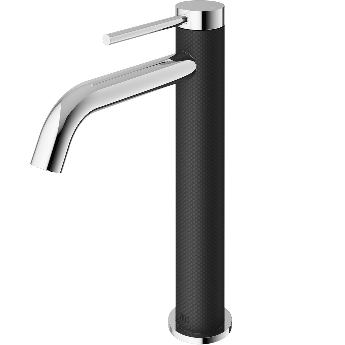 VIGO Lexington Single Handle Vessel Sink Bathroom Faucet with cFiber© Body, Chrome