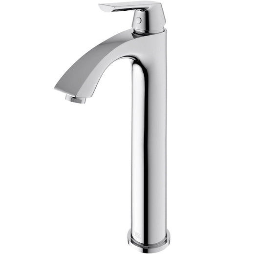 VIGO Linus Single Handle Vessel Sink Bathroom Faucet, Chrome