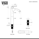 VIGO Linus Single Handle Vessel Sink Bathroom Faucet, Chrome image 5
