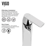 VIGO Linus Single Handle Vessel Sink Bathroom Faucet, Chrome image 7