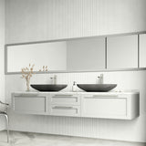VIGO Lorca Gothic ConcretoStone 22x15-in Deep Grey Bathroom Sink/Basin with Rectangular Vessel image 7
