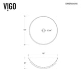 VIGO Lotus Matte Stone Round Composite Vessel Bathroom Sink/Basin with Deep Bowl, White image 4