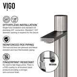 VIGO Lotus MatteStone White Bathroom Sink/Basin Set with Gotham Faucet and Round Composite Vessel image 5