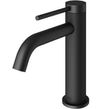 VIGO Madison Single Handle Single Hole cFiber Bathroom Sink Faucet, Matte Black image 2