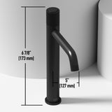 VIGO Magnolia MatteStone White Bathroom Sink/Basin Set with Apollo Faucet and Rectangular Composite Vessel image 8