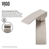 VIGO Magnolia MatteStone White Bathroom Sink/Basin Set with Duris Faucet and Rectangular Composite Vessel image 7
