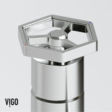 VIGO Magnolia MatteStone White Bathroom Sink/Basin Set with Ruxton Faucet and Rectangular Composite Vessel image 8