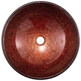 VIGO Mahogany Moon Glass Vessel Bathroom Sink image 2