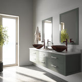 VIGO Mahogany Moon Glass Vessel Bathroom Sink image 8