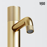 VIGO Marigold MatteStone Matte White Bathroom Sink/Basin Set with Apollo Faucet and Rectangular Composite Vessel image 6