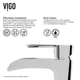 VIGO Marigold MatteStone Matte White Bathroom Sink/Basin Set with Niko Faucet and Rectangular Composite Vessel image 7