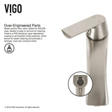 VIGO Marigold MatteStone White Bathroom Sink/Basin Set with Linus Faucet and Rectangular Composite Vessel image 3