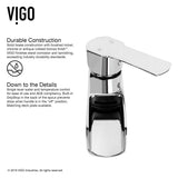 VIGO Marigold MatteStone White Bathroom Sink/Basin Set with Niko Faucet and Rectangular Composite Vessel image 6