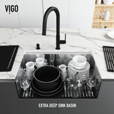 VIGO Mercer 33-in Stainless Steel Undermount Kitchen Sink image 4