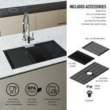 VIGO Mercer 33-in Stainless Steel Undermount Kitchen Sink image 6