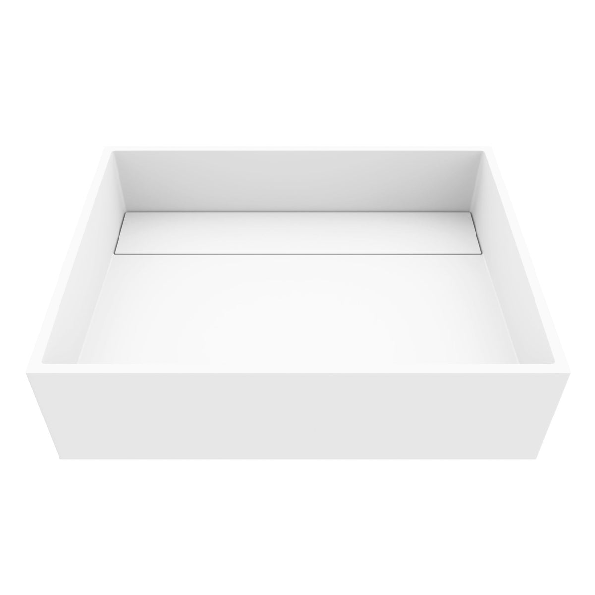VIGO Montauk MatteStone 18x13-in Deep White Bathroom Sink/Basin with Rectangular Vessel