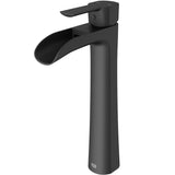 VIGO Niko Single Handle Single Hole Bathroom Sink Faucet, Matte Black image 2