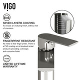 VIGO Norfolk Single Handle Vessel Bathroom Sink Faucet, WaterSense Certified, Brushed Nickel image 6