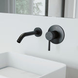 VIGO Olus Single Handle Wall Mount Bathroom Sink Faucet, WaterSense Certified, Matte Black image 8