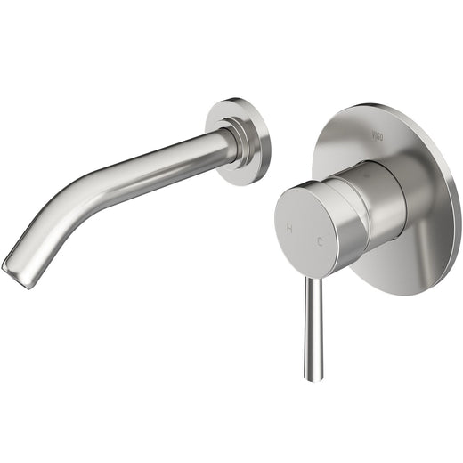 VIGO Olus Wall Mount Bathroom Faucet, WaterSense Certified, Brushed Nickel