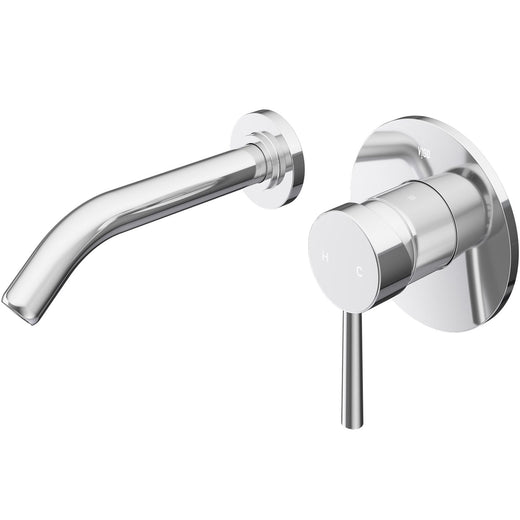 VIGO Olus Wall Mount Single Lever Bathroom Sink Faucet, WaterSense Certified, Chrome