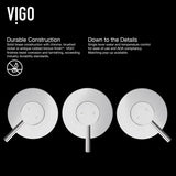 VIGO Olus Wall Mount Single Lever Bathroom Sink Faucet, WaterSense Certified, Chrome image 3