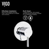 VIGO Olus Wall Mount Single Lever Bathroom Sink Faucet, WaterSense Certified, Chrome image 4