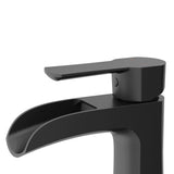 VIGO Paloma Single Handle Single Hole Bathroom Sink Faucet, WaterSense Certified, Matte Black image 2