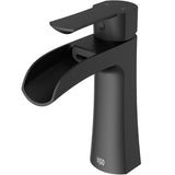 VIGO Paloma Single Handle Single Hole Bathroom Sink Faucet, WaterSense Certified, Matte Black image 3